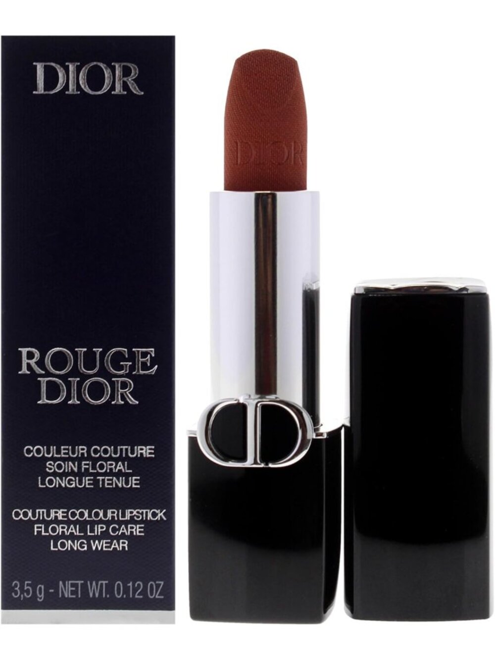 Velvet Nude Touch Lipstick - Refillable Creamy Formula for Women - 0.12 oz